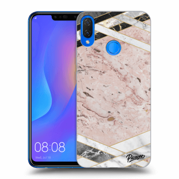 Hülle für Huawei Nova 3i - Pink geometry