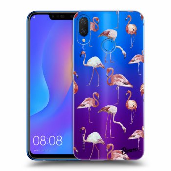 Picasee Huawei Nova 3i Hülle - Transparentes Silikon - Flamingos