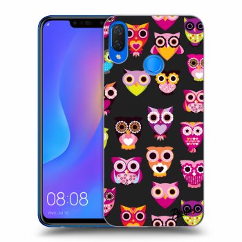 Picasee Huawei Nova 3i Hülle - Schwarzes Silikon - Owls