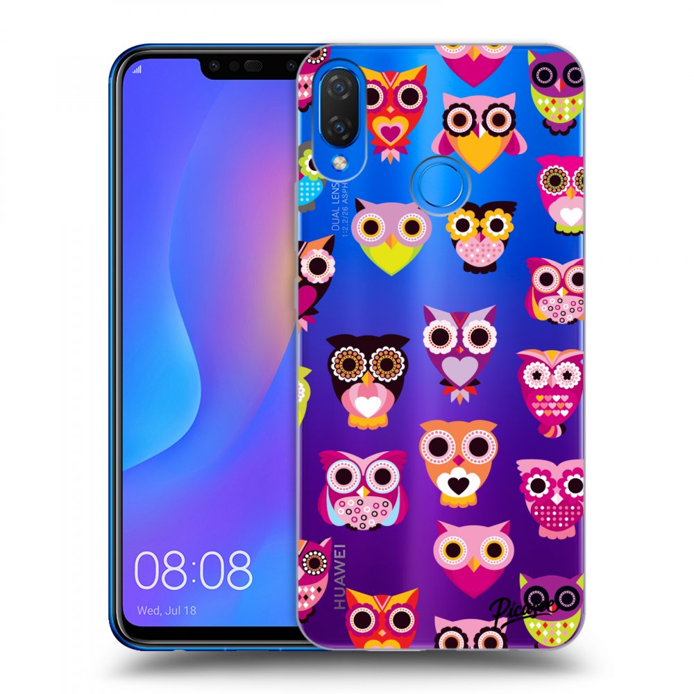 Picasee Huawei Nova 3i Hülle - Transparentes Silikon - Owls