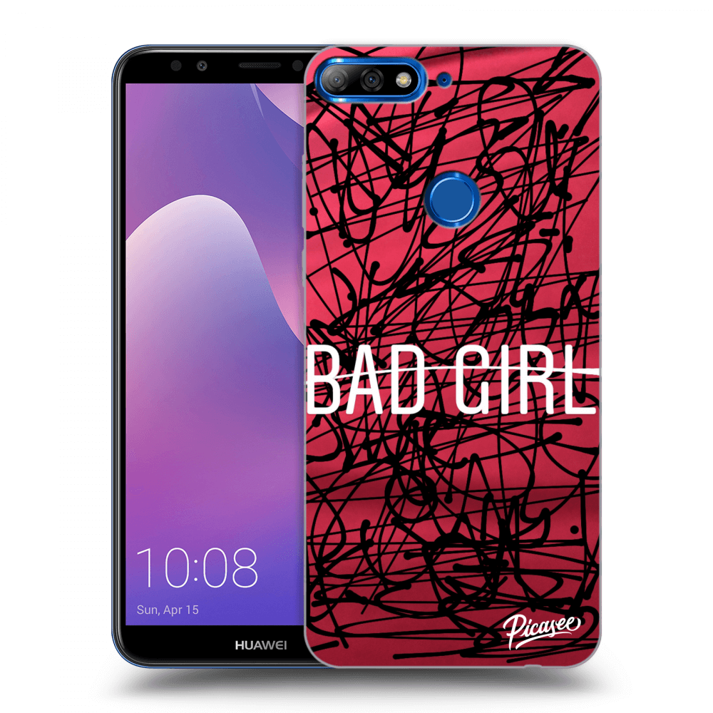 Picasee Huawei Y7 Prime (2018) Hülle - Transparentes Silikon - Bad girl