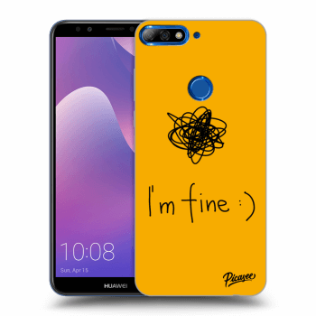 Picasee Huawei Y7 Prime (2018) Hülle - Transparentes Silikon - I am fine