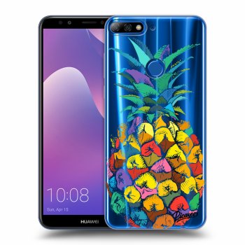 Picasee Huawei Y7 Prime (2018) Hülle - Transparentes Silikon - Pineapple
