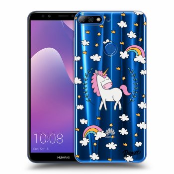 Picasee Huawei Y7 Prime (2018) Hülle - Transparentes Silikon - Unicorn star heaven