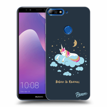 Picasee Huawei Y7 Prime (2018) Hülle - Transparentes Silikon - Believe In Unicorns