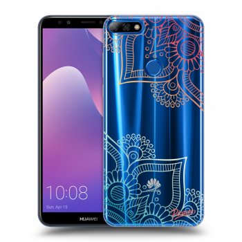 Picasee Huawei Y7 Prime (2018) Hülle - Transparentes Silikon - Flowers pattern