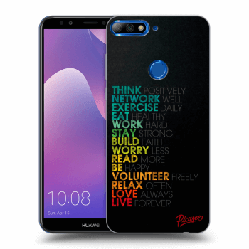 Picasee Huawei Y7 Prime (2018) Hülle - Transparentes Silikon - Motto life