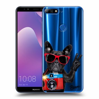 Picasee Huawei Y7 Prime (2018) Hülle - Transparentes Silikon - French Bulldog
