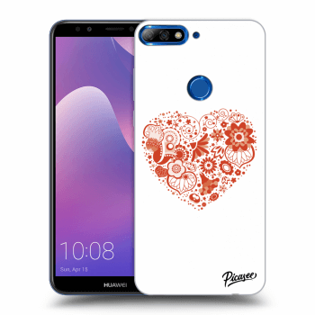 Picasee Huawei Y7 Prime (2018) Hülle - Transparentes Silikon - Big heart