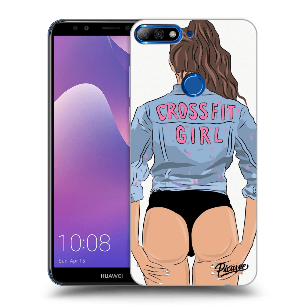 Picasee Huawei Y7 Prime (2018) Hülle - Transparentes Silikon - Crossfit girl - nickynellow