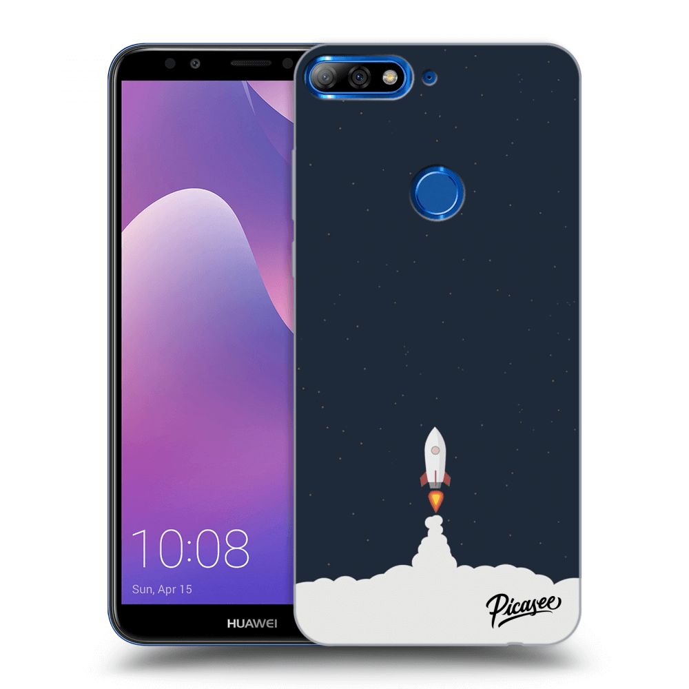 Picasee Huawei Y7 Prime (2018) Hülle - Schwarzes Silikon - Astronaut 2