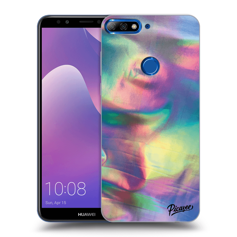 Picasee Huawei Y7 Prime (2018) Hülle - Schwarzes Silikon - Holo