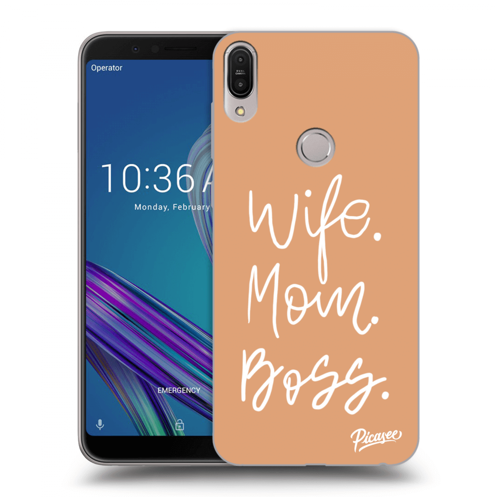 Picasee Asus ZenFone Max Pro (M1) ZB602KL Hülle - Transparentes Silikon - Boss Mama