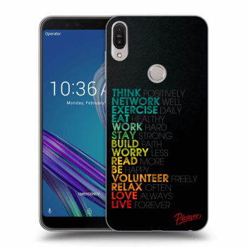 Picasee Asus ZenFone Max Pro (M1) ZB602KL Hülle - Transparentes Silikon - Motto life