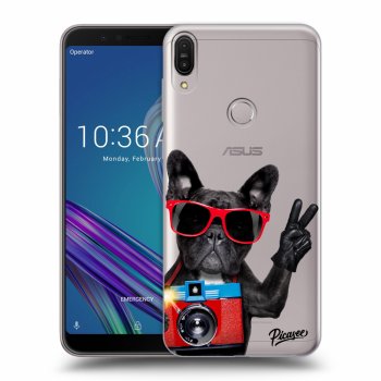 Picasee Asus ZenFone Max Pro (M1) ZB602KL Hülle - Transparentes Silikon - French Bulldog