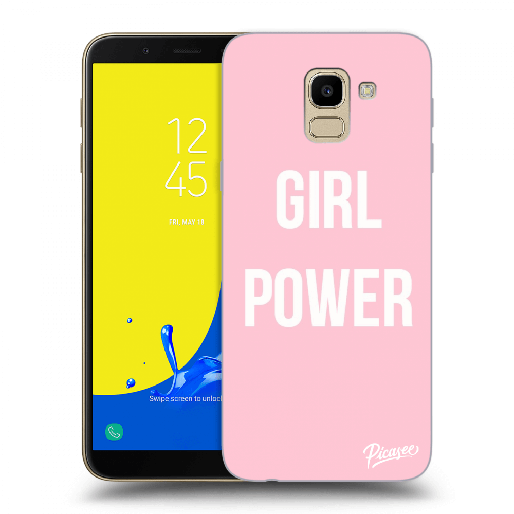Picasee Samsung Galaxy J6 J600F Hülle - Transparentes Silikon - Girl power