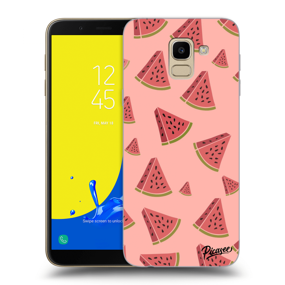 Picasee Samsung Galaxy J6 J600F Hülle - Transparentes Silikon - Watermelon