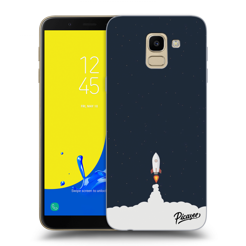 Picasee Samsung Galaxy J6 J600F Hülle - Transparentes Silikon - Astronaut 2