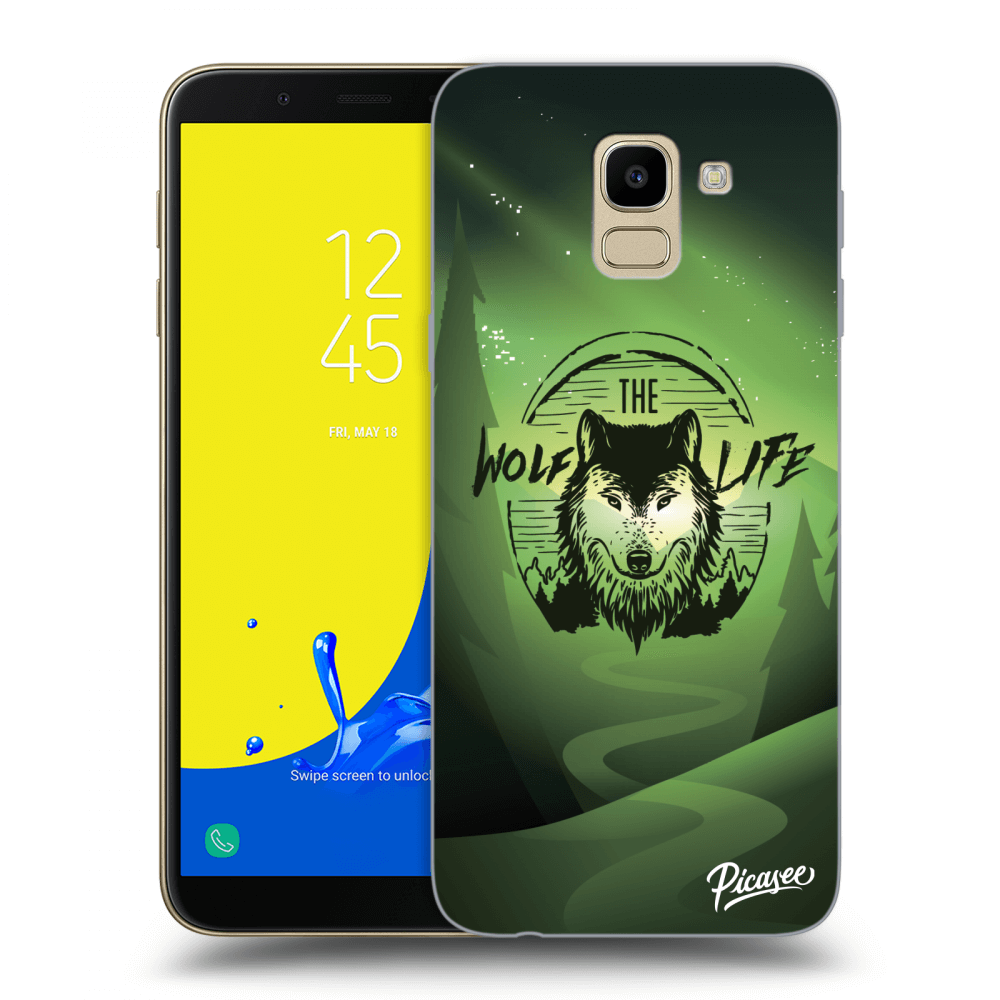 Picasee Samsung Galaxy J6 J600F Hülle - Transparentes Silikon - Wolf life