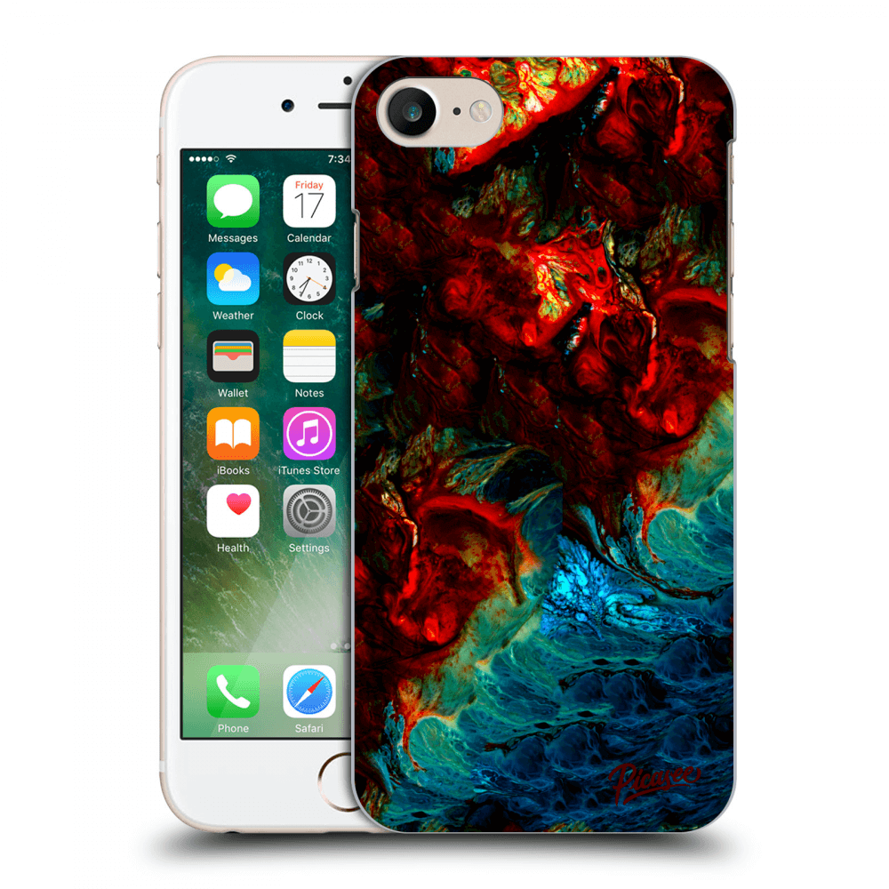 Picasee Apple iPhone 8 Hülle - Transparentes Silikon - Universe