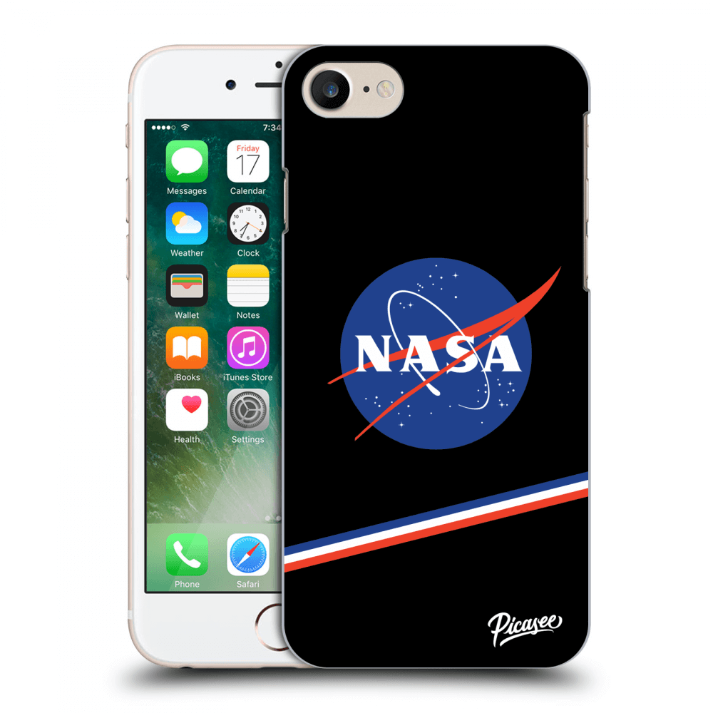 Picasee Apple iPhone 8 Hülle - Transparentes Silikon - NASA Original