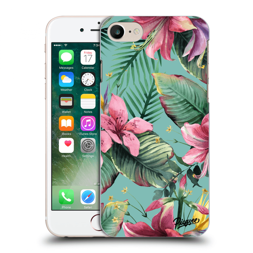 Picasee Apple iPhone 8 Hülle - Schwarzes Silikon - Hawaii