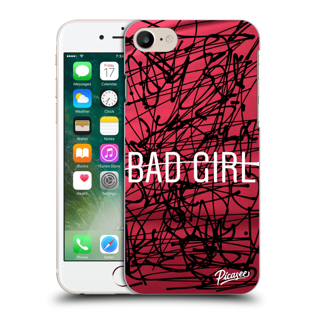 Picasee Apple iPhone 8 Hülle - Transparenter Kunststoff - Bad girl