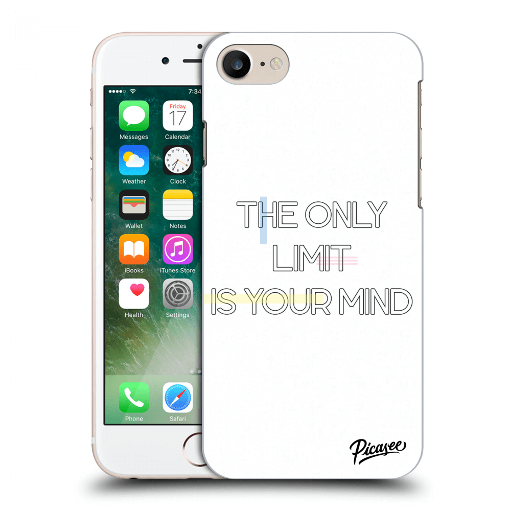 Picasee Apple iPhone 8 Hülle - Transparentes Silikon - The only limit is your mind