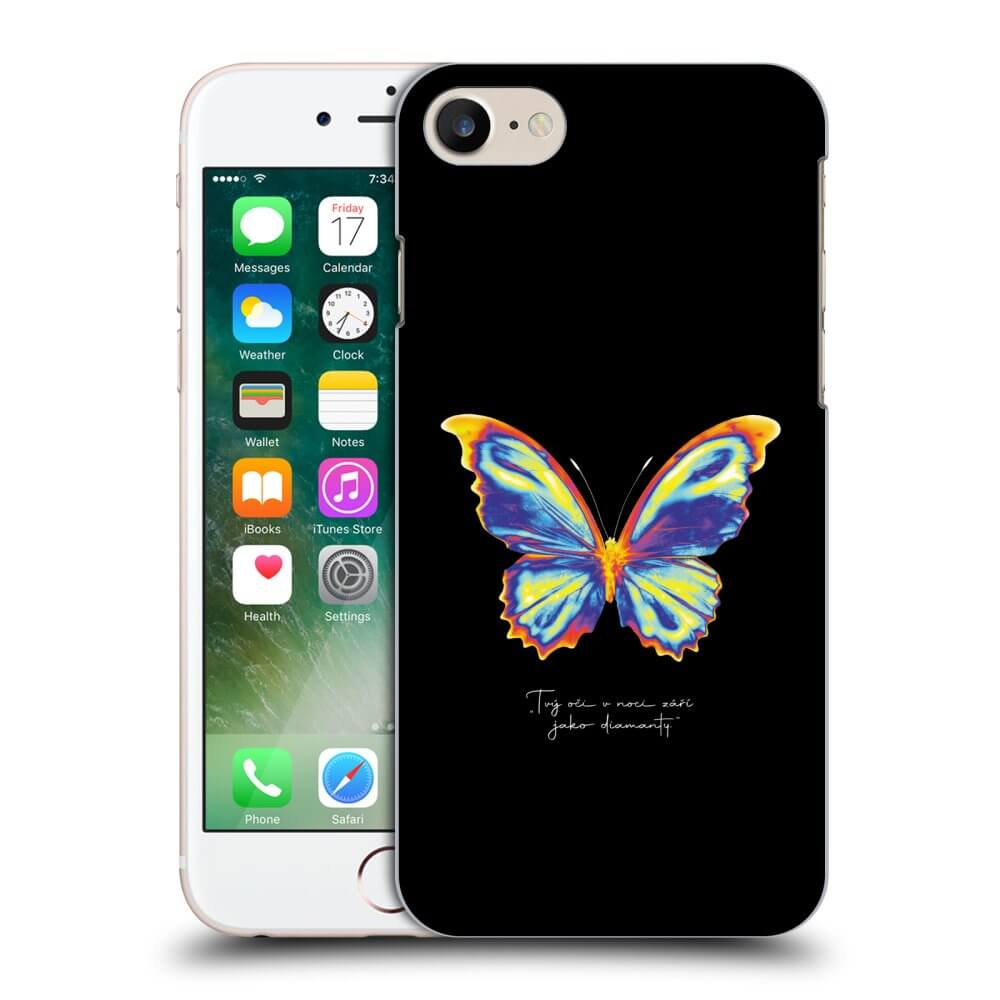 Picasee Apple iPhone 8 Hülle - Schwarzes Silikon - Diamanty Black