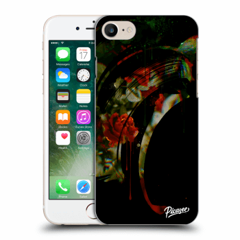 Picasee Apple iPhone 8 Hülle - Schwarzes Silikon - Roses black