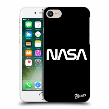 Picasee Apple iPhone 8 Hülle - Schwarzes Silikon - NASA Basic