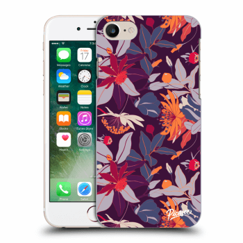 Hülle für Apple iPhone 8 - Purple Leaf