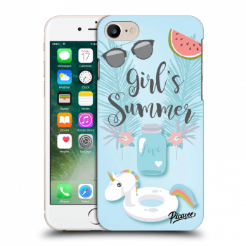 Picasee Apple iPhone 8 Hülle - Schwarzes Silikon - Girls Summer