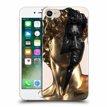 Picasee Apple iPhone 8 Hülle - Transparentes Silikon - Wildfire - Gold