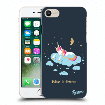 Picasee Apple iPhone 8 Hülle - Milchiges Silikon - Believe In Unicorns