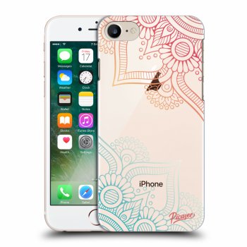 Picasee Apple iPhone 8 Hülle - Transparentes Silikon - Flowers pattern