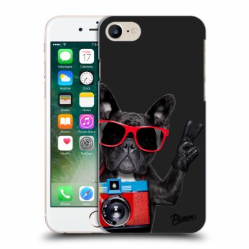 Picasee Apple iPhone 8 Hülle - Schwarzes Silikon - French Bulldog