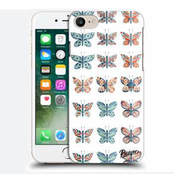 Picasee Apple iPhone 8 Hülle - Transparentes Silikon - Butterflies