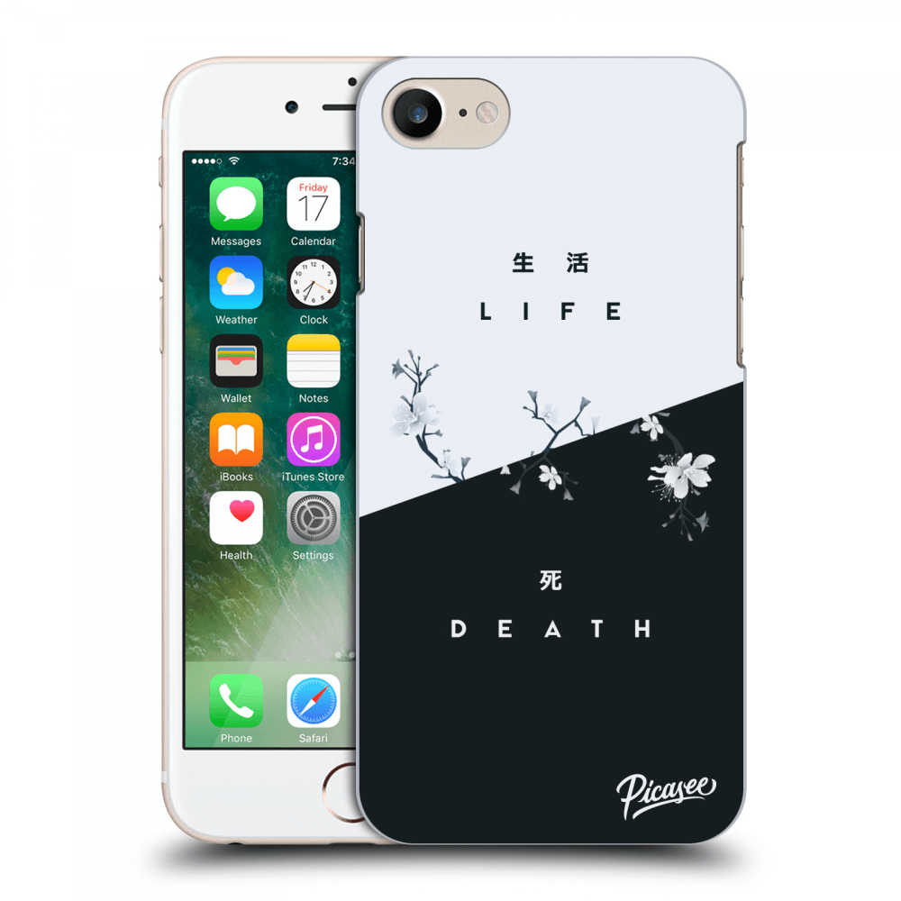Picasee Apple iPhone 8 Hülle - Transparentes Silikon - Life - Death