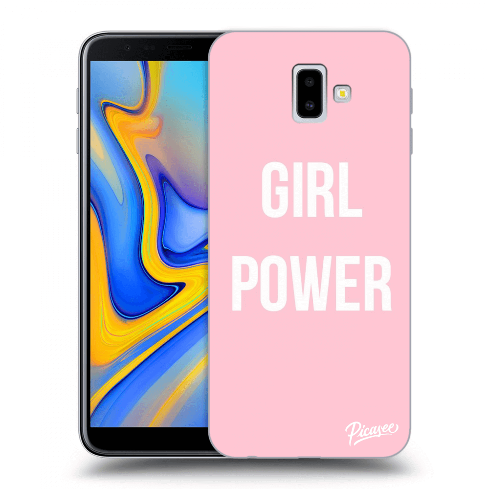 Picasee Samsung Galaxy J6+ J610F Hülle - Transparentes Silikon - Girl power