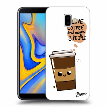 Picasee Samsung Galaxy J6+ J610F Hülle - Transparentes Silikon - Cute coffee