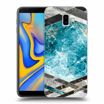 Hülle für Samsung Galaxy J6+ J610F - Blue geometry