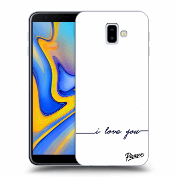 Picasee Samsung Galaxy J6+ J610F Hülle - Transparentes Silikon - I love you