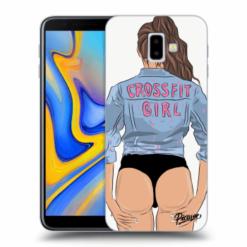 Picasee Samsung Galaxy J6+ J610F Hülle - Transparentes Silikon - Crossfit girl - nickynellow