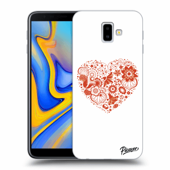 Picasee Samsung Galaxy J6+ J610F Hülle - Transparentes Silikon - Big heart