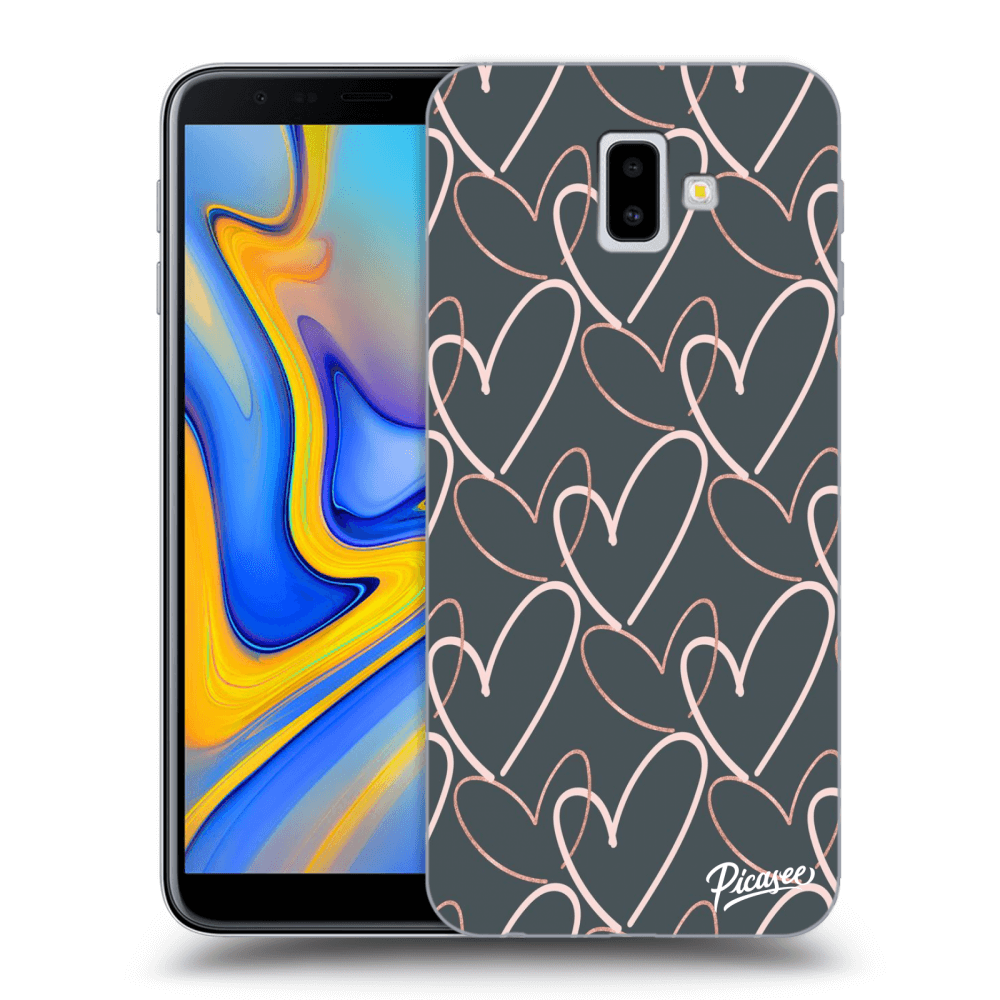 Picasee Samsung Galaxy J6+ J610F Hülle - Transparentes Silikon - Lots of love