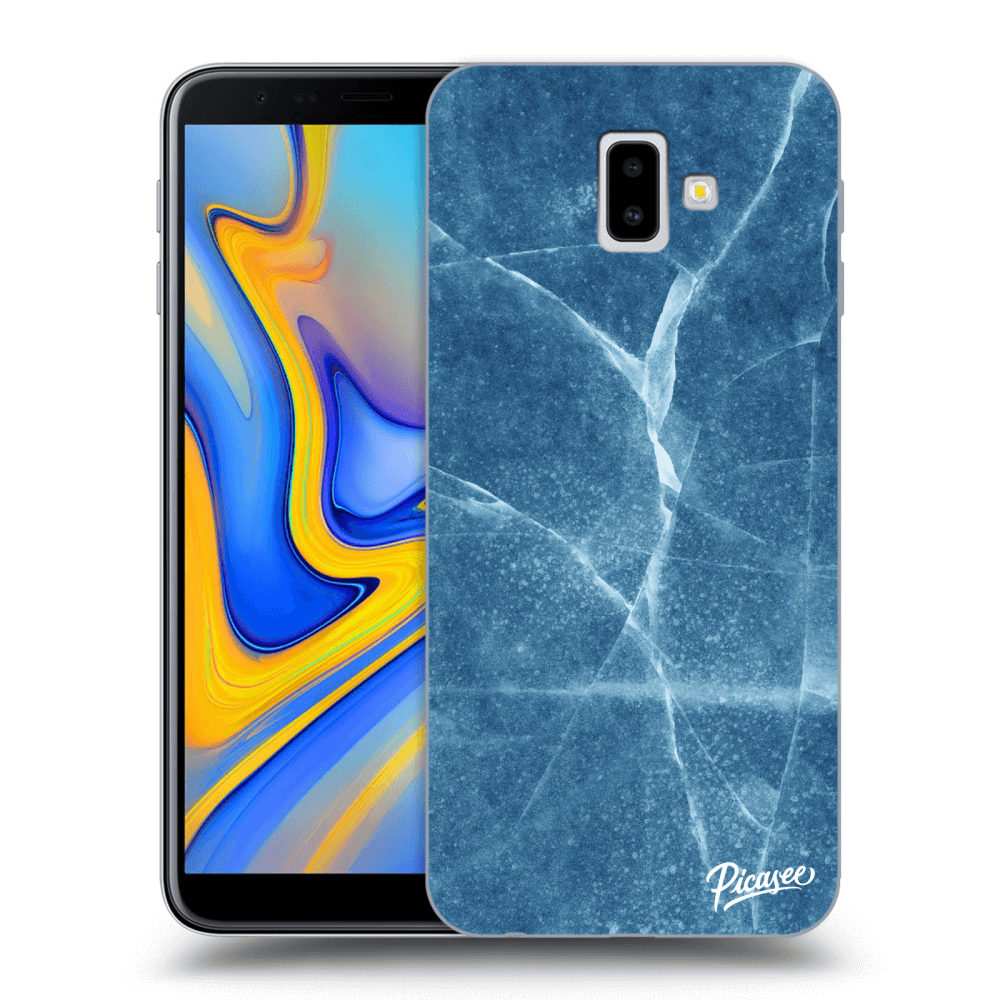 Picasee Samsung Galaxy J6+ J610F Hülle - Transparentes Silikon - Blue marble