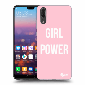 Picasee Huawei P20 Hülle - Schwarzes Silikon - Girl power