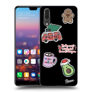 Hülle für Huawei P20 - Christmas Stickers