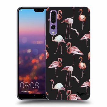 Picasee Huawei P20 Pro Hülle - Schwarzes Silikon - Flamingos